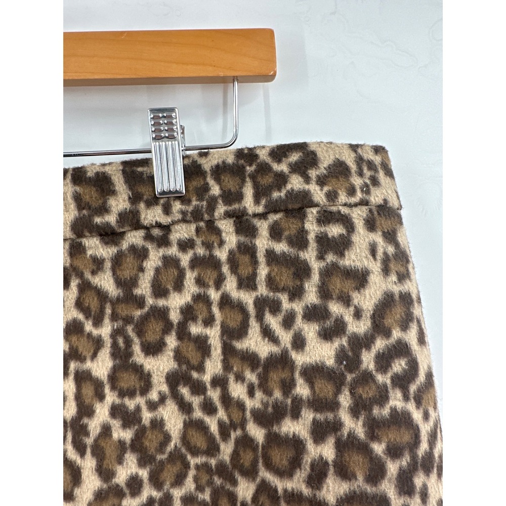 J. Crew Leopard Print Mini Skirt Brown Tan Animal Print 20 NWT - Picture 3 of 6
